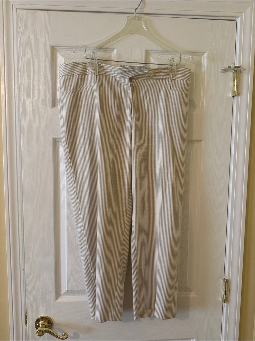 Preston & York Tan Pinstripe Chinos